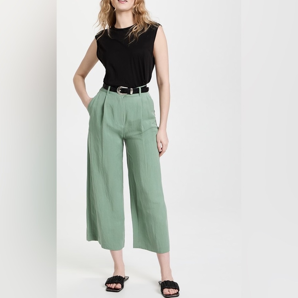 New Rag & Bone Ivy Culotte-Leaf Green-Size 2